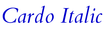 Cardo Italic fonte